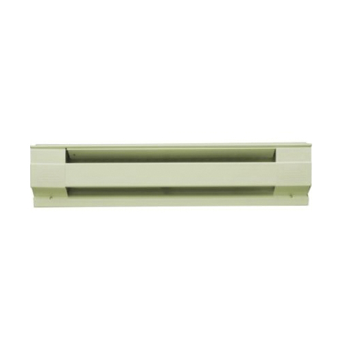 Cadet 6502 Baseboard Heater, 2.1/1.8 A, 240/208 V, 500/375 W, 1710 Btu, Almond