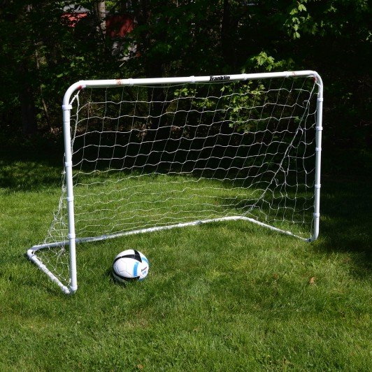 Franklin Sports 5660X Soccer Goal, 3 ft L, 6 ft W, Steel, White