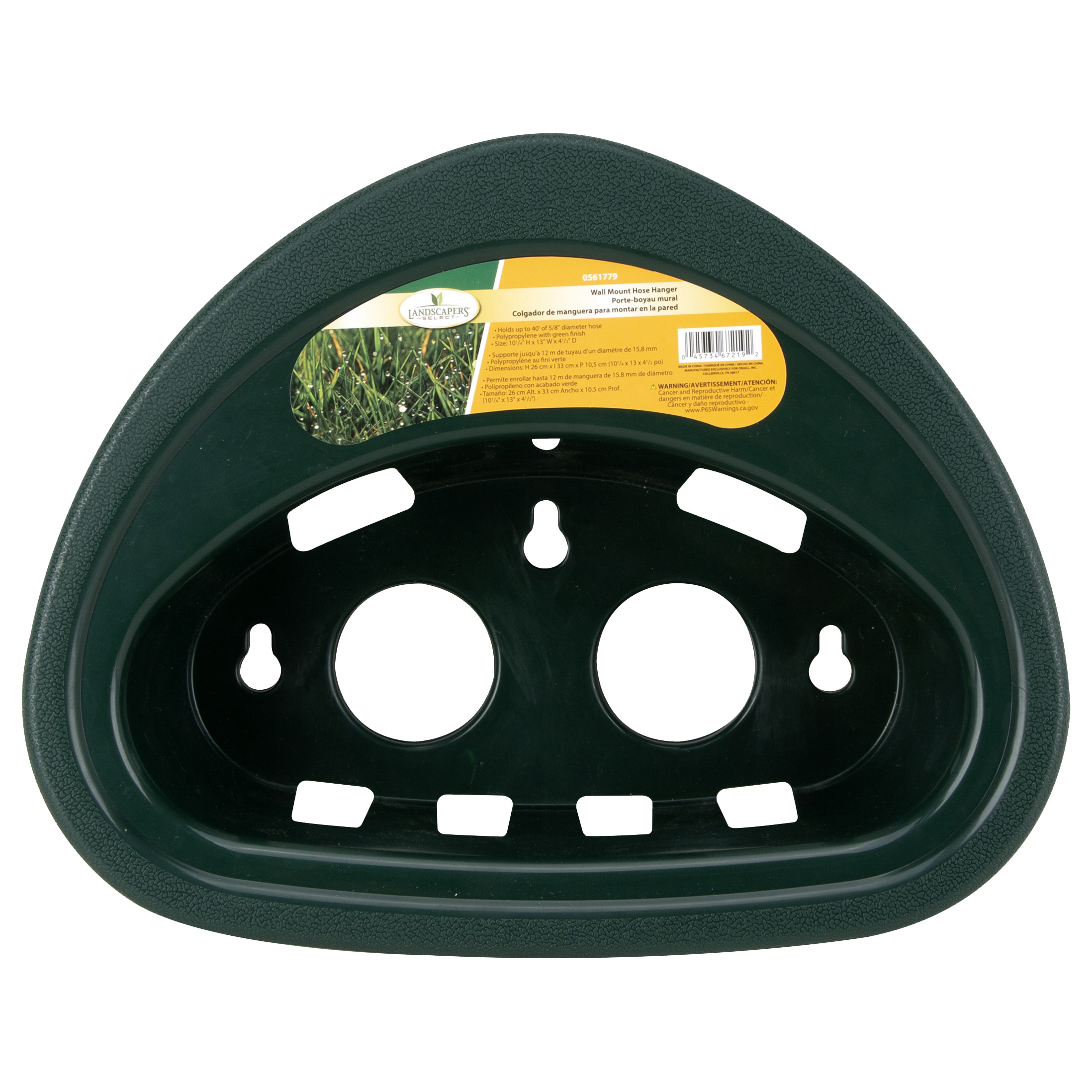 PP Hanger Garden Hose, 5/8 in x 40 ft Hose, Polypropylene, Dark Green, Wall