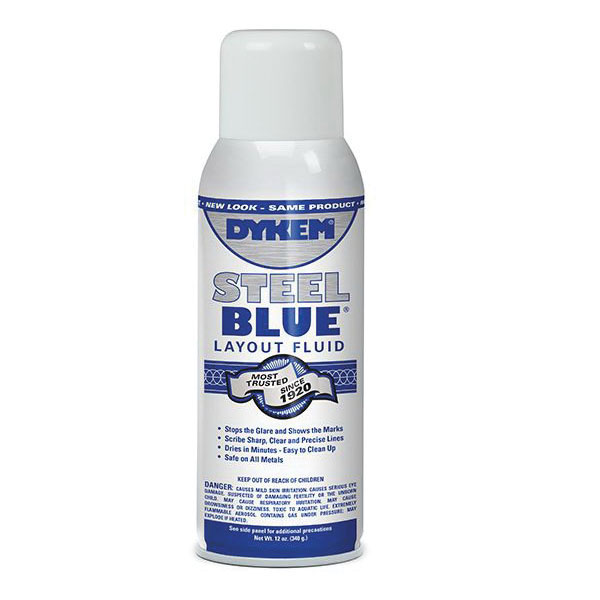Dykem Steel Blue Series 80000 Machining Layout Fluid, Blue, 16 oz Aerosol Can - 1
