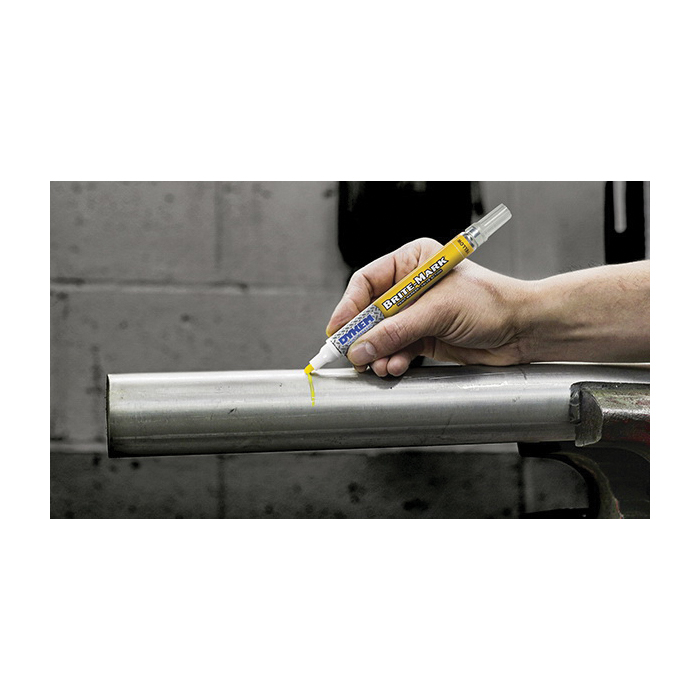 Dykem Brite-Mark 84001 Permanent Marker, Bullet Lead/Tip, Medium Lead/Tip, Blue Lead/Tip - 2