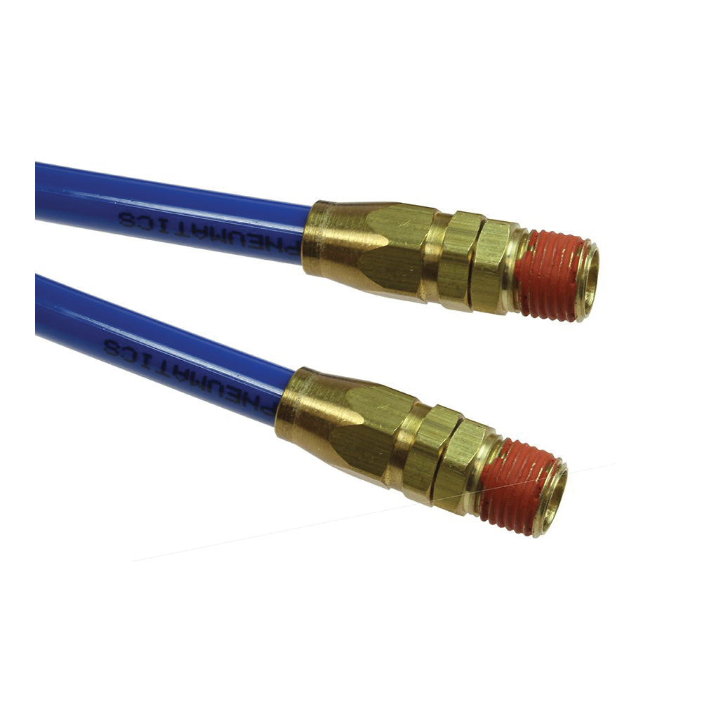 Coilhose Flexcoil Series PR14-25B-B Air Hose, 1/4 in ID, 25 ft L, MPT, 95A Polyurethane, Blue - 2