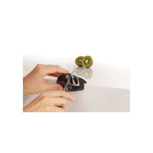 Smith's Edge Grip Series 50009 Two-Stage Knife Sharpener, Coarse, Fine, Carbide/Ceramic Abrasive, Rubber Handle - 2