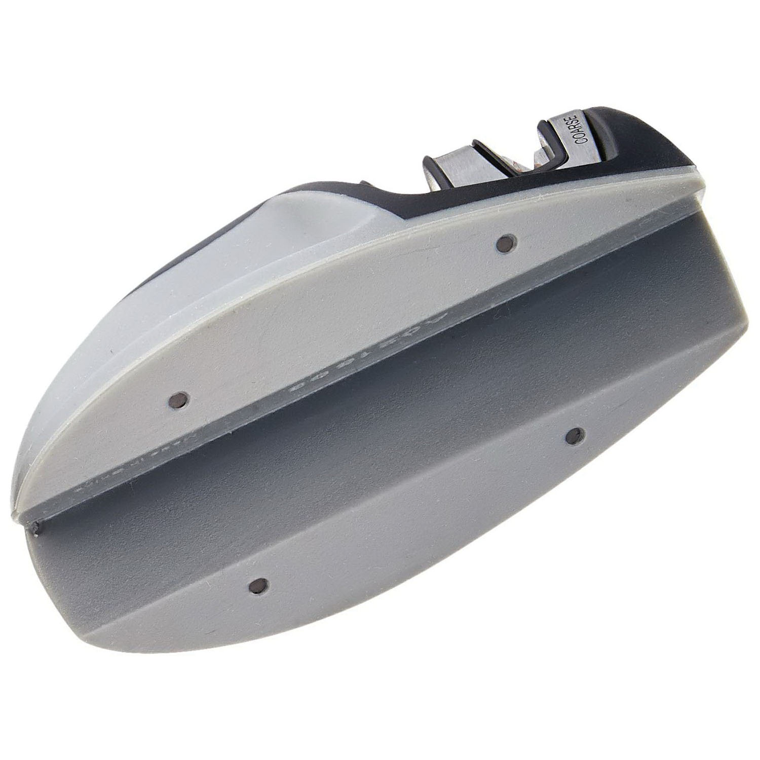 Smith's Edge Grip Series 50009 Two-Stage Knife Sharpener, Coarse, Fine, Carbide/Ceramic Abrasive, Rubber Handle - 3