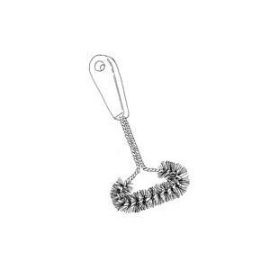 Brushtech B278C Toughest BBQ Brush, 7-3/4 in L Brush, 4 in W Brush, Brass Bristle - 2