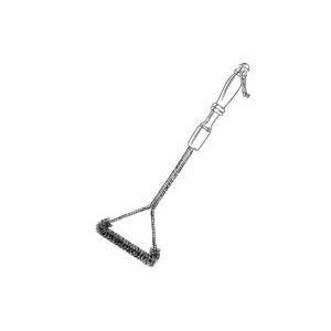 Brushtech B108C Heavy-Duty BBQ Grill Brush, 21 in L Brush, 7 in W Brush, Brass Bristle - 2