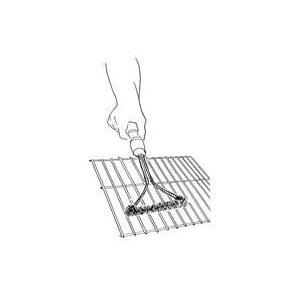 Brushtech B108C Heavy-Duty BBQ Grill Brush, 21 in L Brush, 7 in W Brush, Brass Bristle - 3