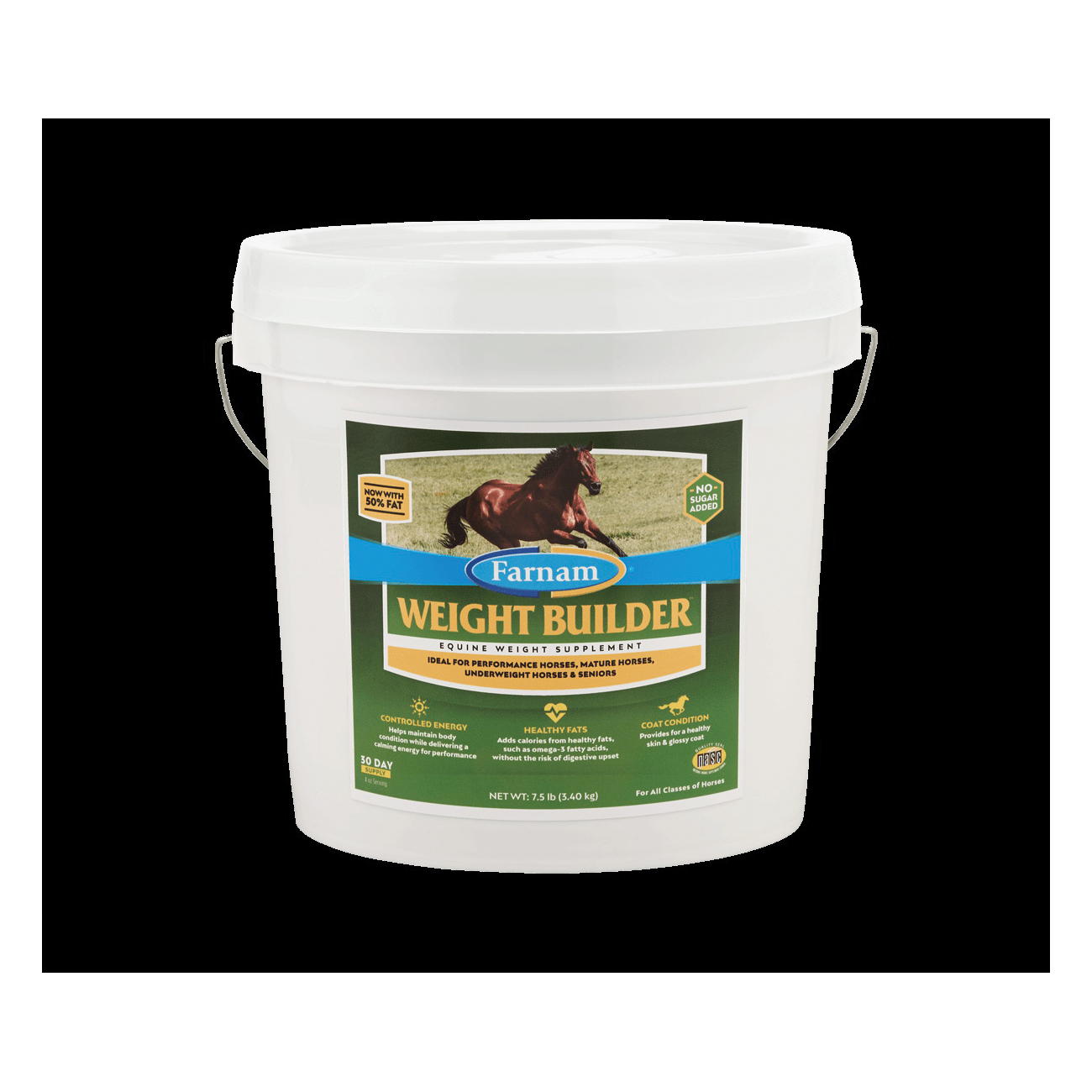 Weight Builder 100536873 Horse Supplement, Concentrated, 7.5 lb Bucket