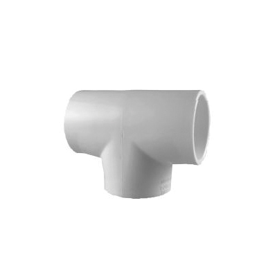 401-005 Pipe Tee, 1/2 in, Sweat x Socket, PVC, SCH 40 Schedule