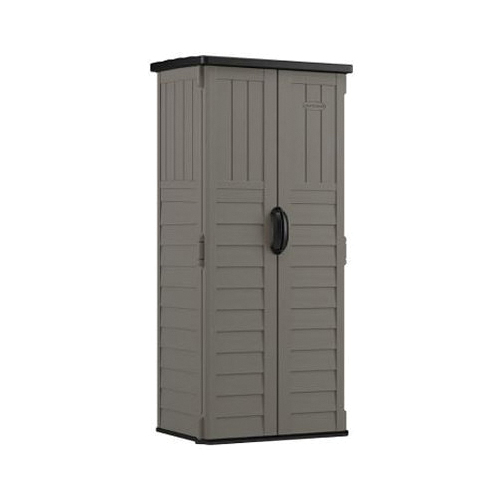 BMS1250SB Vertical Shed, 22 cu-ft Capacity, 2 ft 8-1/4 in W, 2 ft 1-1/2 in D, 6 ft H, Resin, Stoney