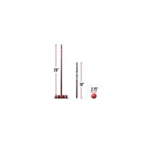 Franklin 50211 Family Croquet Set, Carbon Steel Hoop, Wood Mallet, Assorted Ball - 2