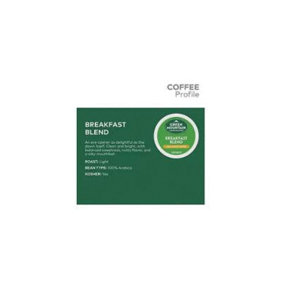 Keurig 5000330085 Breakfast Blend K-Cup Pod Box, Yes Caffeine, Light Roast Box - 4