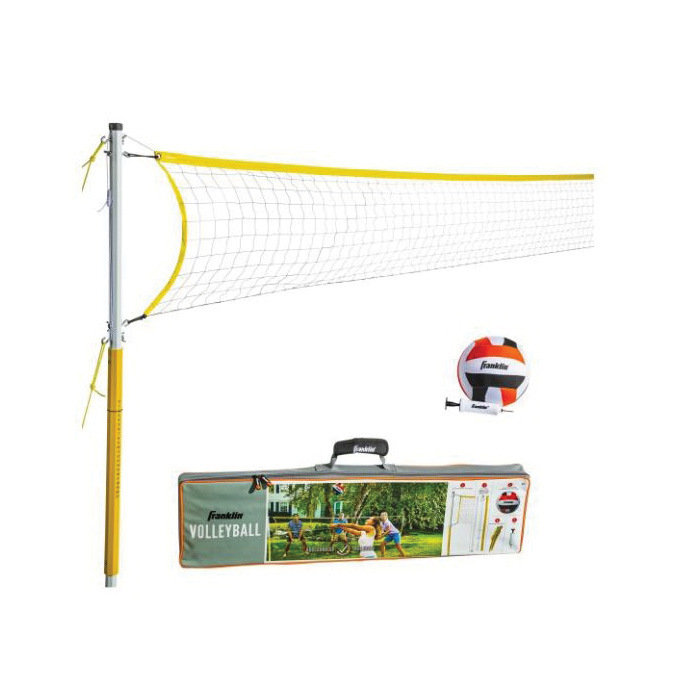 Franklin 52641 Volleyball Set, 20 ft L, 1.5 ft W, Polyester - 2