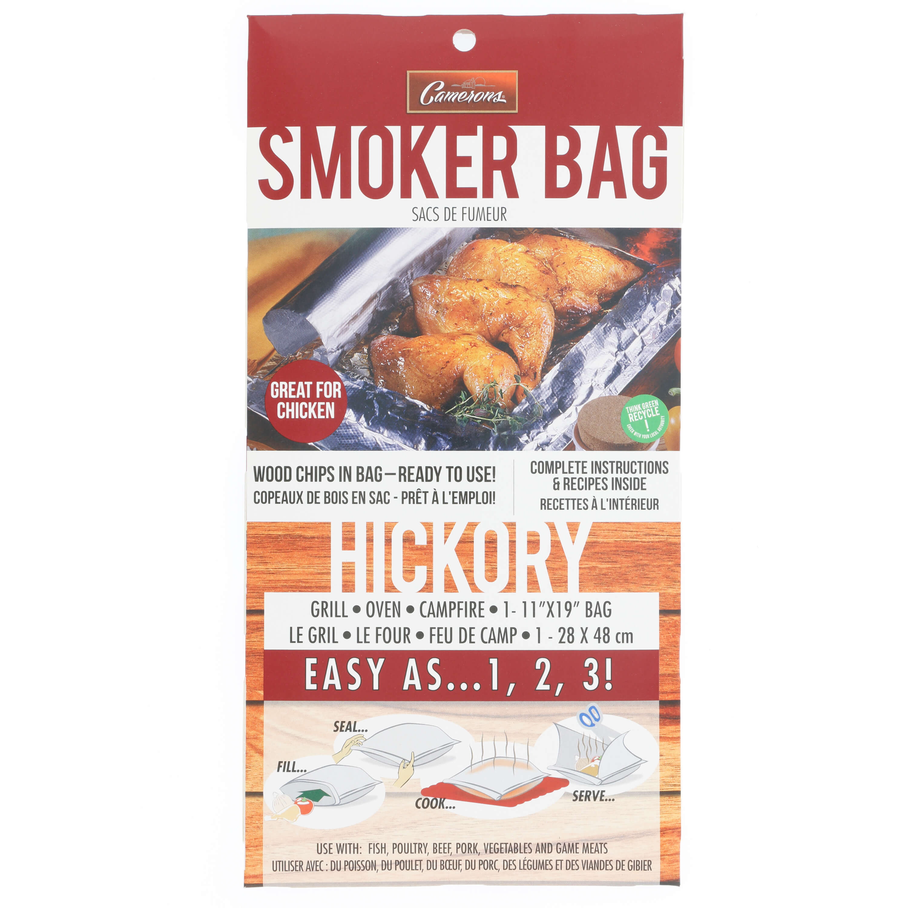 Camerons Products SMBAGHI Smoker Bag, Aluminum Foil, Silver