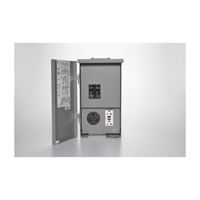 CESMPSC41GRHR RV/EV Power Outlet, 1-Phase, 30 A, 240 V, 2-Space, NEMA 3R Enclosure, Bolt-On