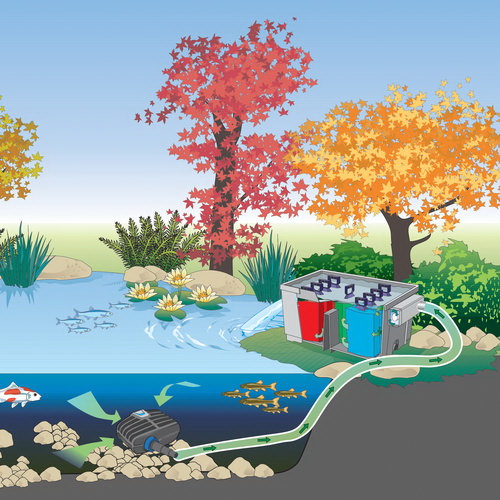 Pond Boss BioSmart 5000 56929 Flow-Through Pond Filter, 3/4 in, 1 in, 1-1/4 in Input, 2-1/2 in Outlet Connection - 5