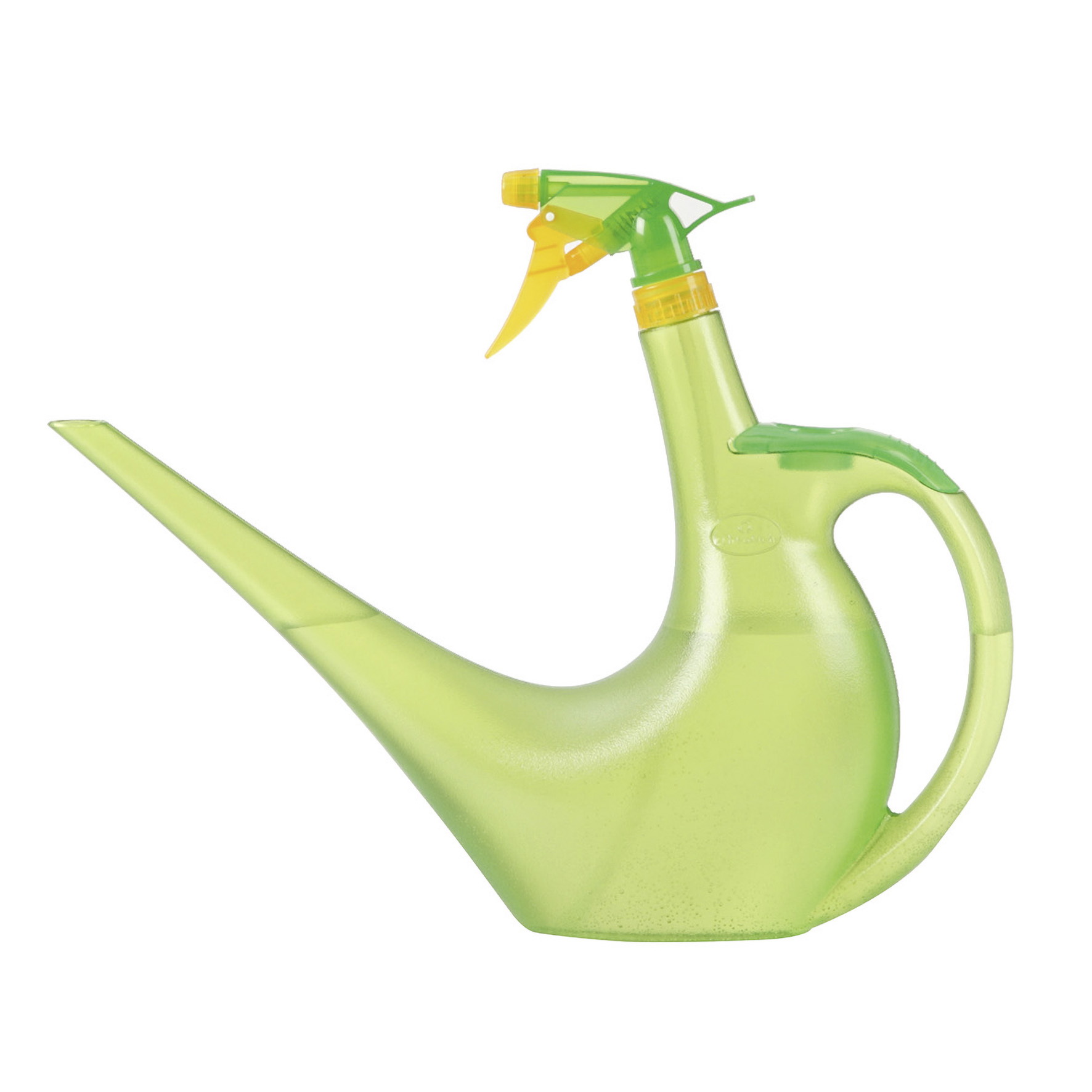 Scheurich 50449 2-in-1 Watering Can, 40 oz Can, Narrow Spout, Plastic, Green