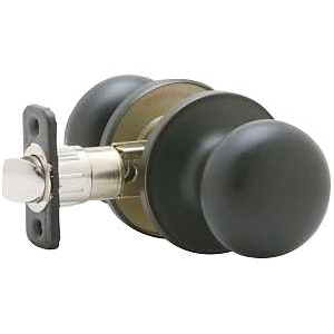 Passage Knob, Dexter, Metal, Aged Bronze, 2-3/8, 2-3/4 in Backset, 1-3/8 to 1-3/4 in Thick Door - 1