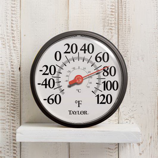 Taylor 6700N Big and Bold Outdoor Thermometer, 13-1/4 in Display, -60 to 120 deg F, -50 to 50 deg C, Sky Blue Casing - 2