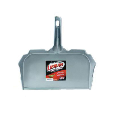 Libman 581 Dustpan, 17.88 in L, 18.13 in W, Polypropylene, Gray - 2