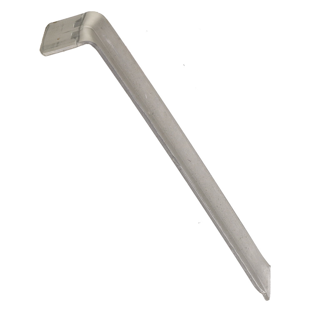MSD-50 Stake, 9 in L, 1 in W, Metal, Gray/Silver