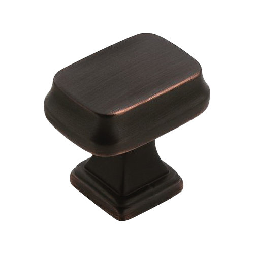 Revitalize Series BP55340ORB Cabinet Knob, 1-3/16 in Projection, Zinc, Oil-Rubbed Bronze