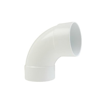 Lasco 25-7160 Long Pipe Elbow, 4 in, Hub, 90 deg Angle, Plastic - 1