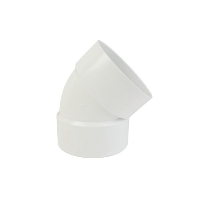 Lasco 25-7325 Pipe Elbow, 3 in, Hub, 45 deg Angle, Plastic