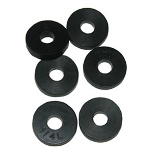 Lasco 02-1107 Faucet Washer, 1/4 in, 19/32 in Dia, Rubber