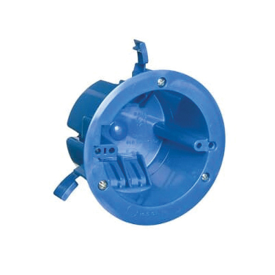 Carlon B618R-UPC Old Work Ceiling Box, 4-1/4 in W, 1 -Gang, Polycarbonate, Blue