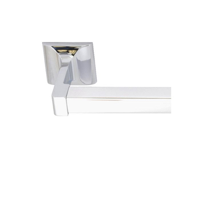 Marina Series 4324TB Towel Bar, 24 in L Rod, Aluminum/Zinc, Chrome, Surface Mounting