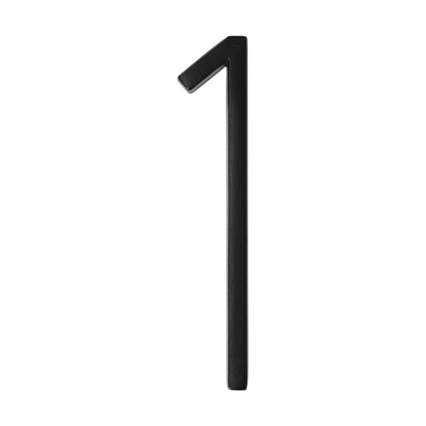 Distinctions 844711 House Number, Matte Black Character, Character: 1, 5 in H Character, Zinc, 1 PK