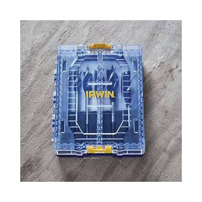 Drill Bit Set, Irwin Speedbor, Tri-Flute, 6-Piece, HSS, Titanium - 1