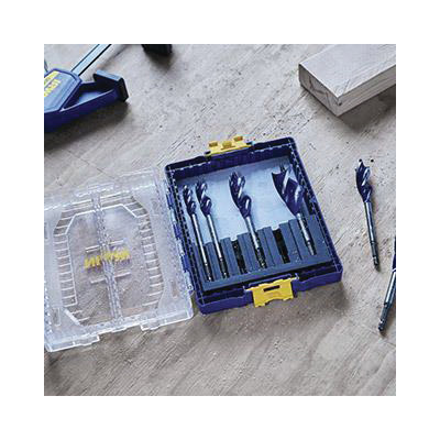 Drill Bit Set, Irwin Speedbor, Tri-Flute, 6-Piece, HSS, Titanium - 2