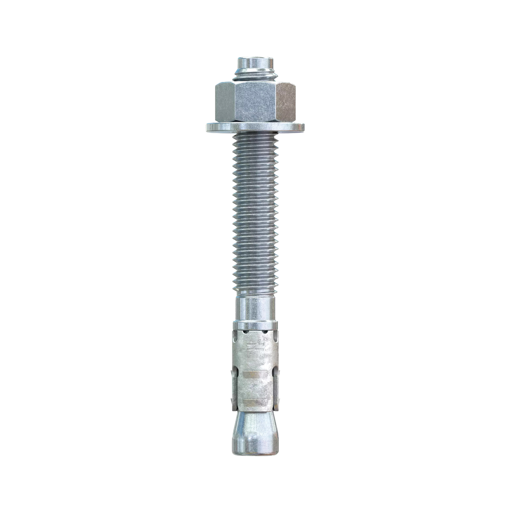Strong-Bolt 2 STB2-50414P1 Wedge Anchor, 1/2 in Dia, 4-1/4 in OAL, Carbon Steel, Zinc