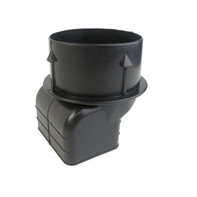 Lasco 25-9464 Snap Downspout Adapter, 4 in Connection, Metal