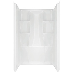Classic 400 Series 40084 Shower Wall Set, 34 in L, 47.88 in W, 77 in H, ProCrylic, High Gloss, White