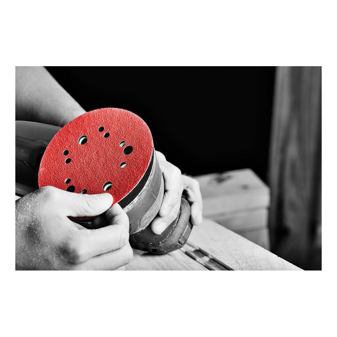 Diablo D050120H50G Sanding Disc, 5 in Dia, 120 Grit, Medium, Ceramic Abrasive, 12-Hole - 4
