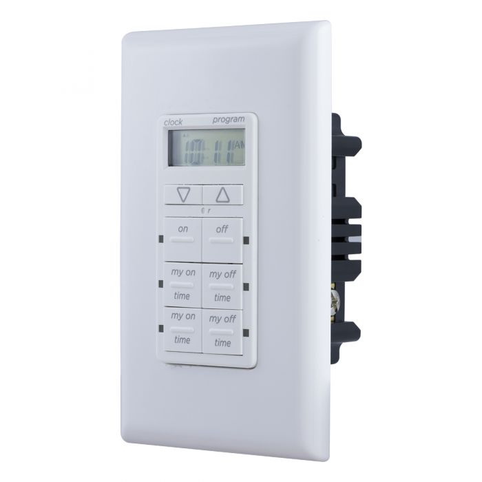 myTouchSmart 26893-P1 Digital Timer, 15 A, 120 VAC, 1200 W, 1440 min Time Setting, White