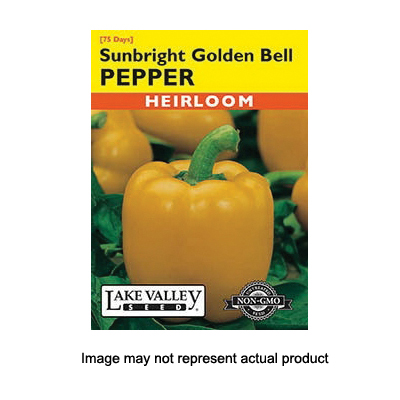 Lake Valley Seed 233 Vegetable Seed, Sunbright Golden Bell Pepper, Capsicum Annuum - 1
