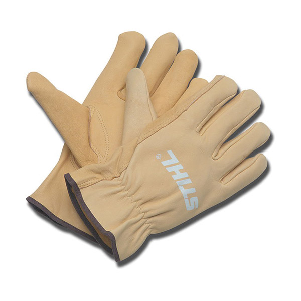 STIHL HomeScaper 7010 884 1105 Work Gloves, Unisex, XL, Keyed Thumb, Open Cuff, Leather, Tan - 1