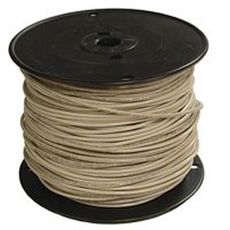 14WHT-STRX500 Building Wire, White Sheath, 14 AWG Wire, 1-Conductor, 500 ft L, Copper Conductor