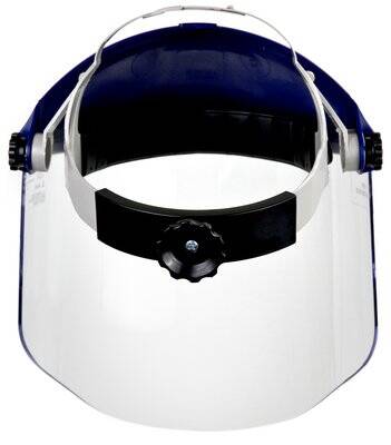 3M 82783-00000 Face Shield, 14-1/2 in W Visor, 9 in H Visor, Polycarbonate Visor, Clear Visor - 2