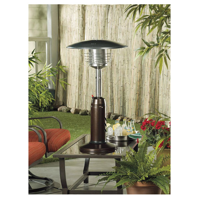 AZ Patio Heaters HLDS032-CG Tabletop Patio Heater, Propane, 11,000 Btu, 1 lb Tank, 3 sq-ft Heating Area - 2