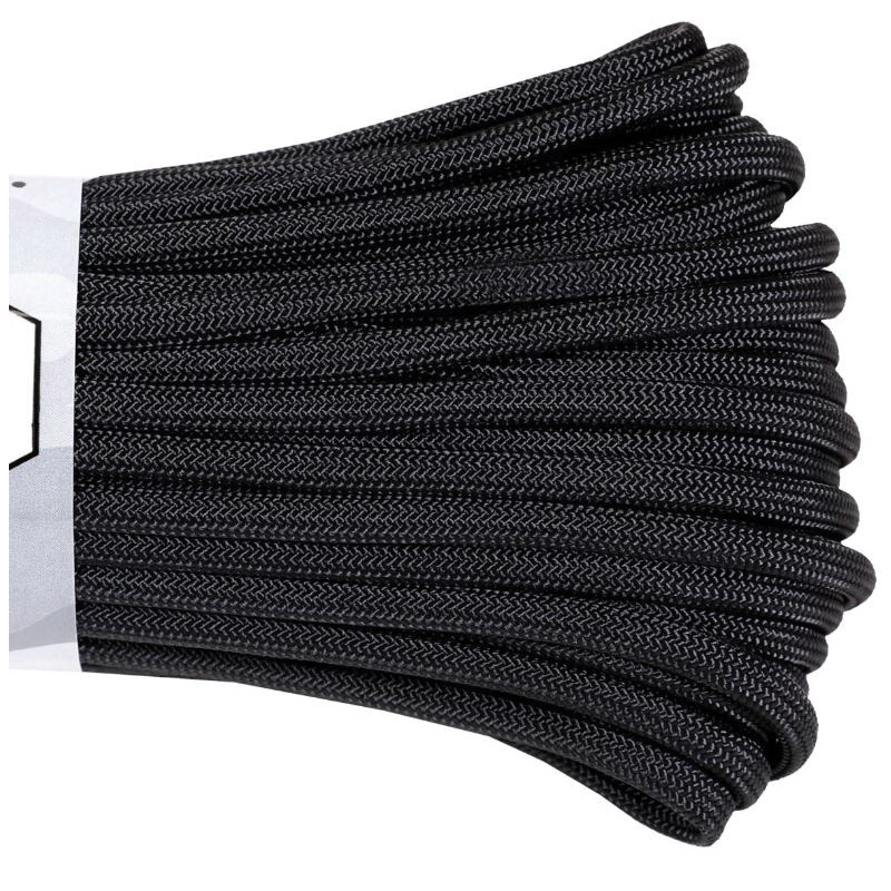 Atwood Rope Mfg 55024VC Paracord, 5/32 in Dia, 100 ft L, Black - 2