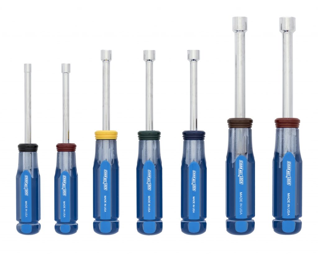 Channellock ND-7A Nut Driver Set, 7-Piece, Steel, Blue/Clear