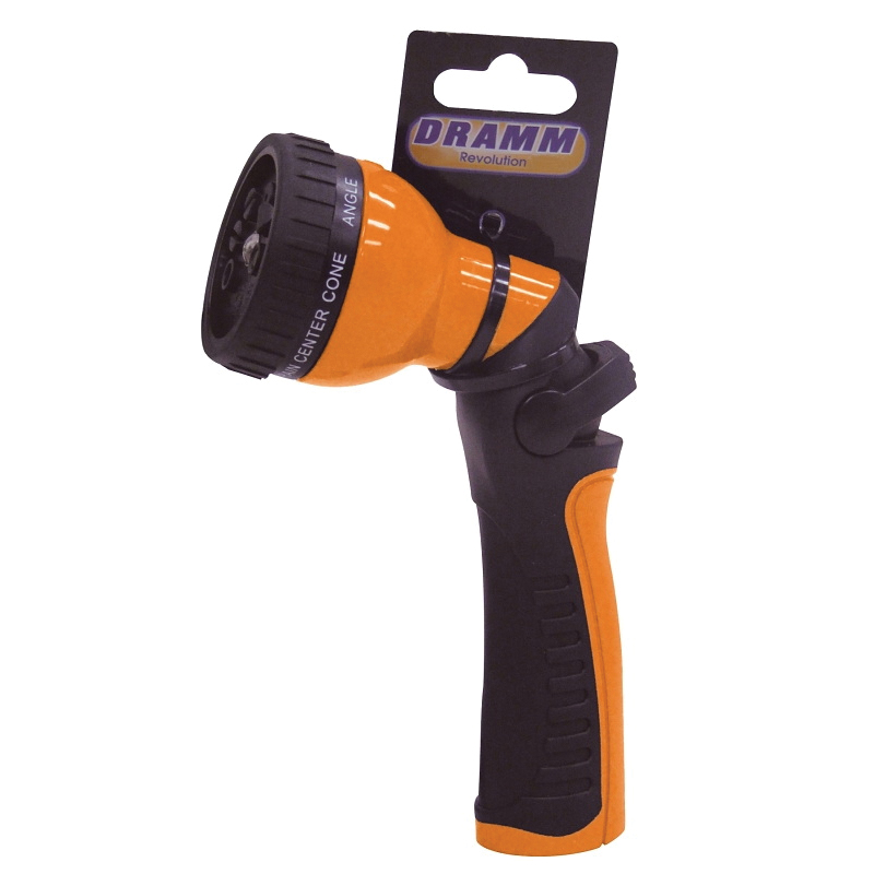 24502 9-Pattern Hose Nozzle, Female, TPE/Zinc, Orange, 2.5in Width, 7.5in Height, 4in Length