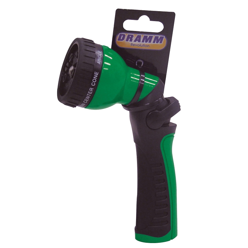 24504 9-Pattern Hose Nozzle, Female, TPE/Zinc, Green, 2.5in Width, 7.5in Height, 4in Length