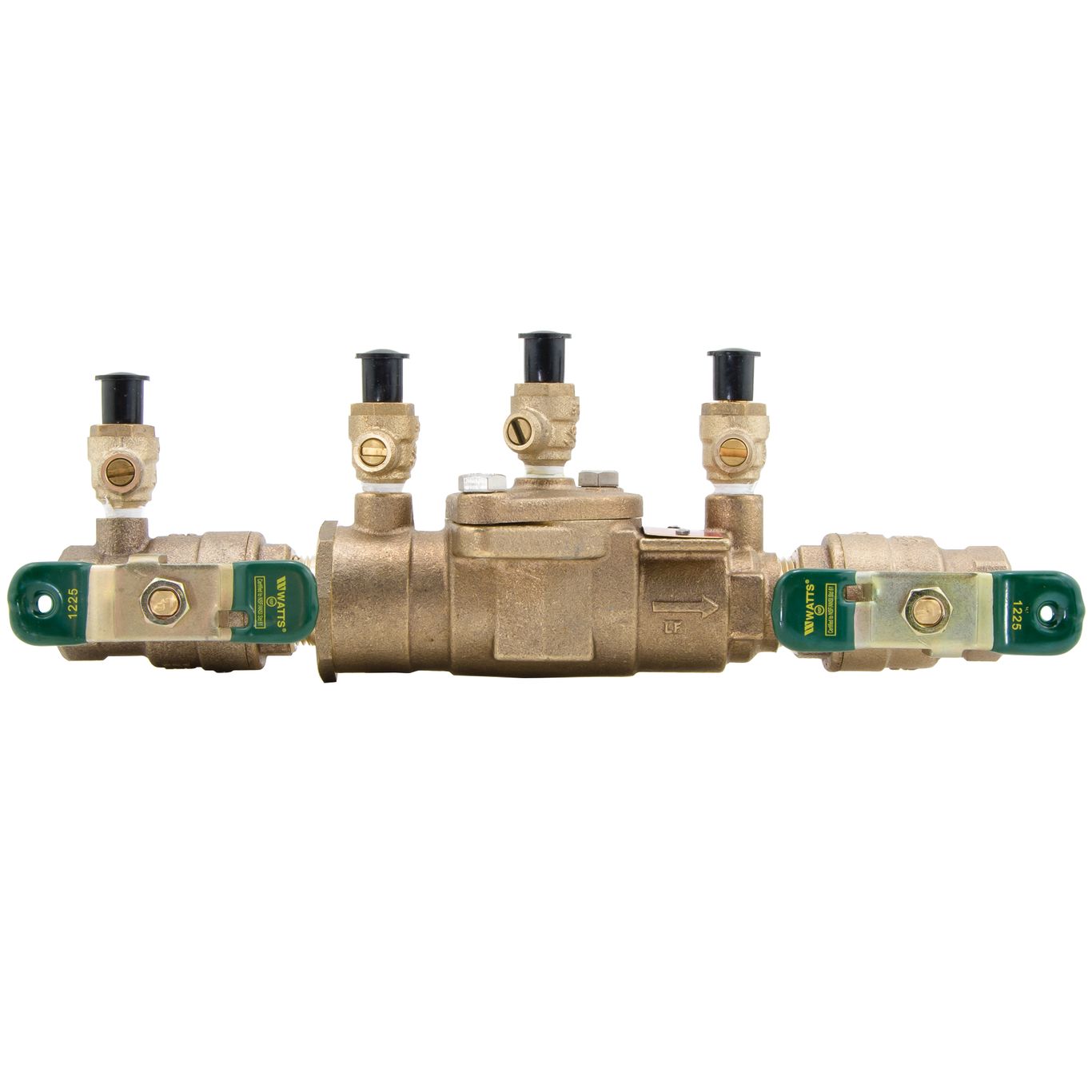 Watts LF007M3-QT Double Check Valve, 3/4 in Connection, FNPT, 175 psi Max Pressure, Bronze