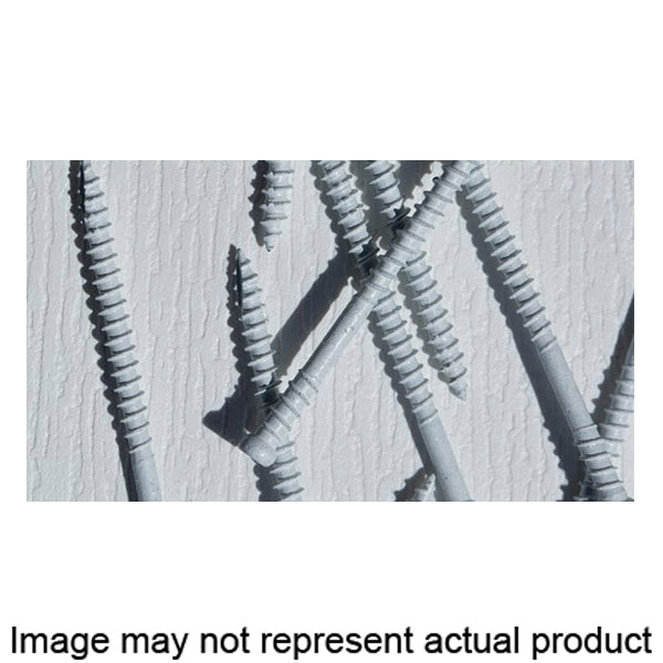 RT 96075 Screw, #8 Thread, 2-1/2 in L, Reverse Thread, Trim Head, Star Drive, Zip-Tip Point, Steel, 100 PK